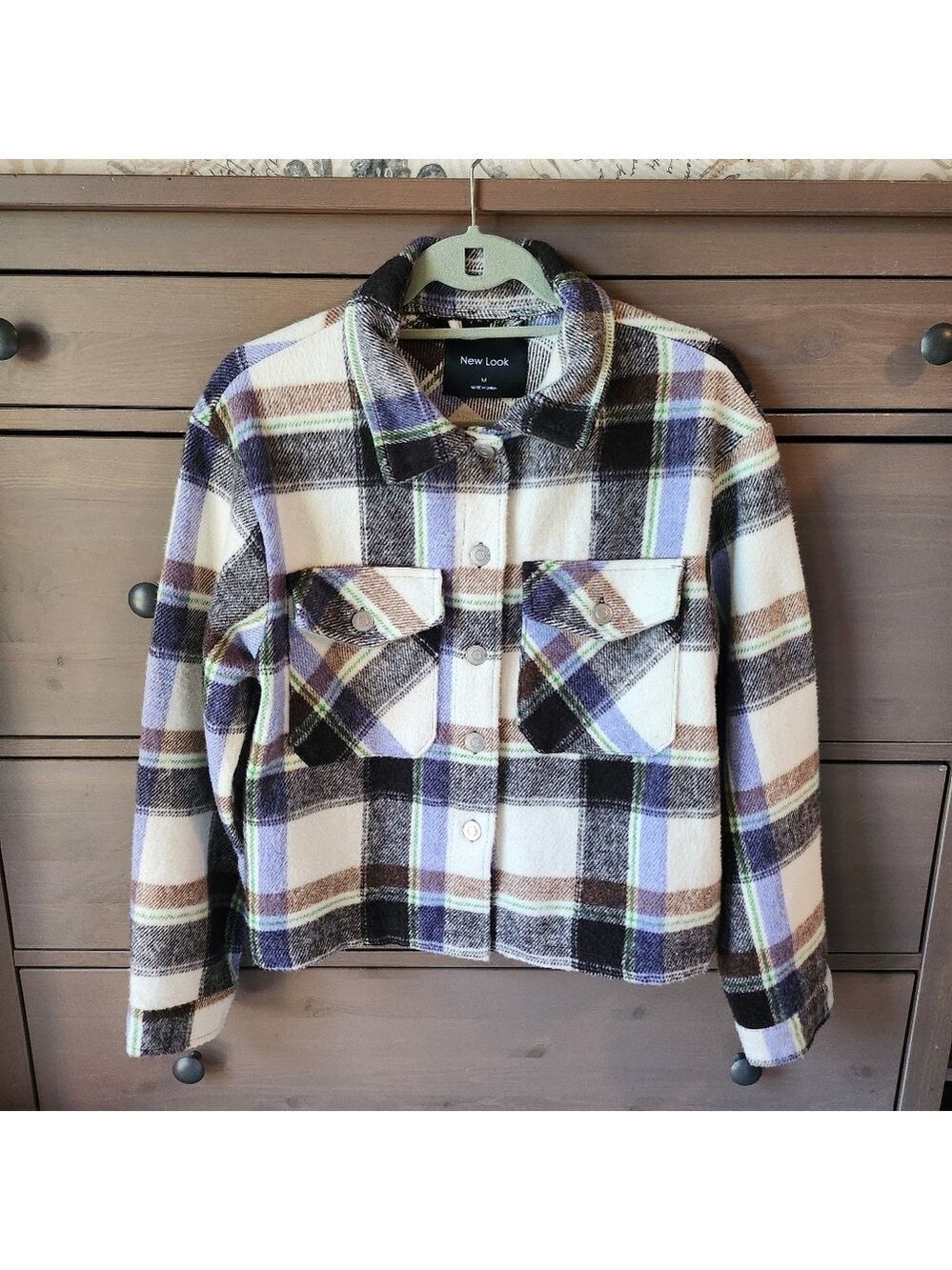 New Look Women's  Flannel Shacket  Jacket -